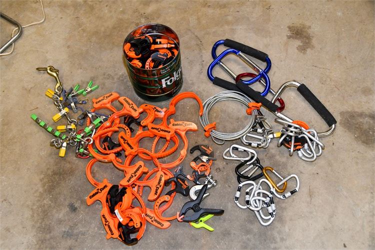 Cable Cuffs, Rope, and Climbing Hooks