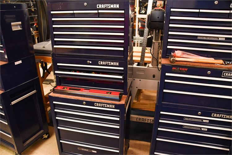 Craftsman Tool Chest on Base  and Tools