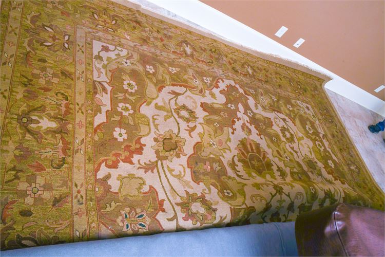 Large Palace Size Hand Woven Carpet Oshak Tones