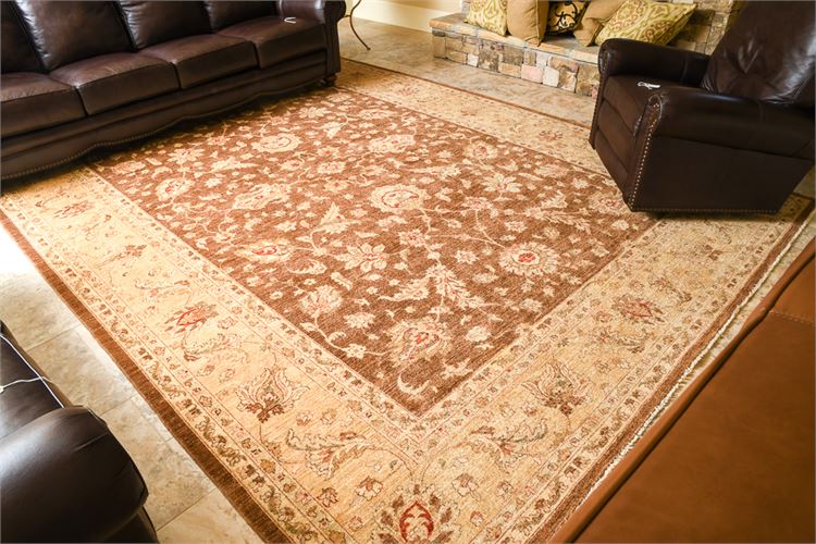 Large Handwoven Heriz Pattern Carpet