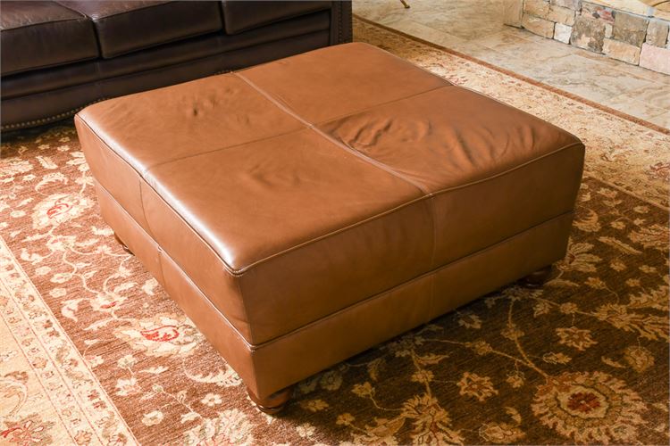 Leather Creations  Upholstered Ottoman