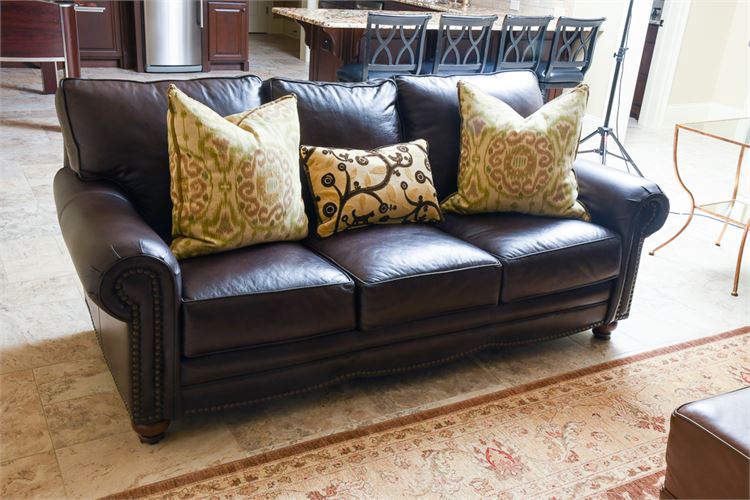 Leather Creations Quality Leather Upholstered Sofa