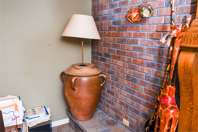 Handmade Pottery Jug Lamp