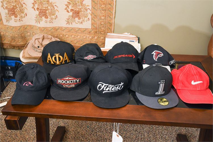 Group Of Branded Baseball Caps