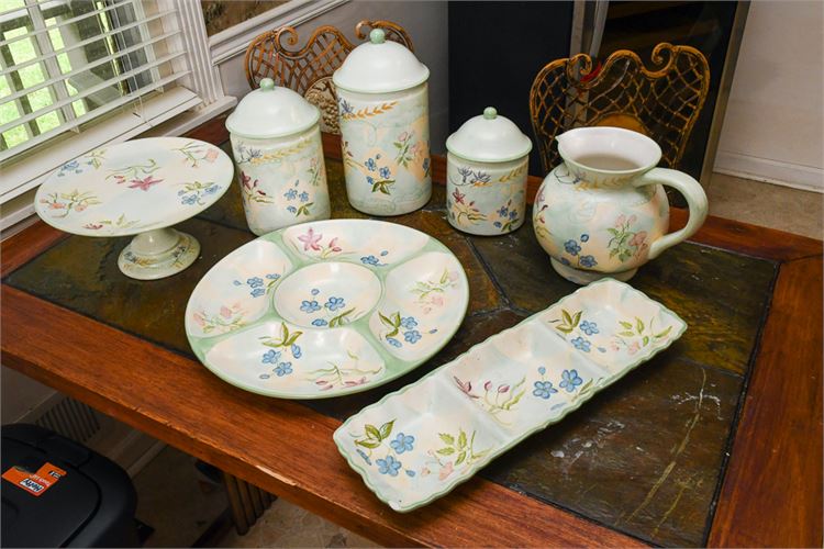 Hand Painted Capriware Dish Set