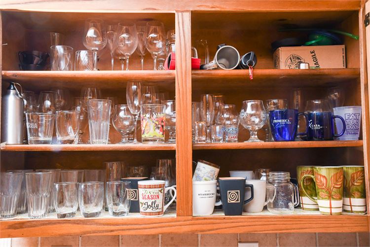 Group Lot Of Mugs and Glasses