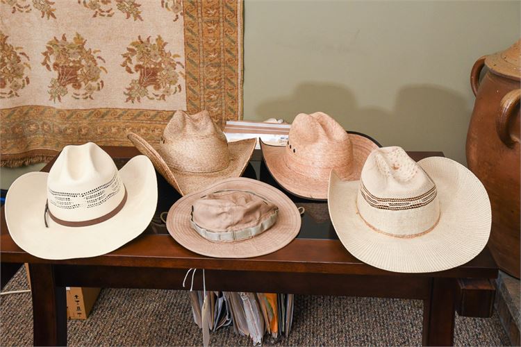 Five (5) Cowboy and Bucket Hats