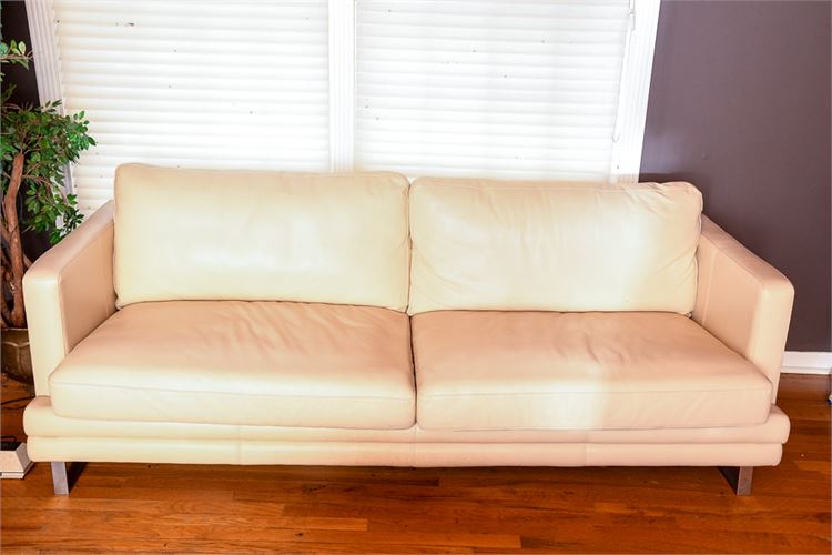 White Leather Sofa