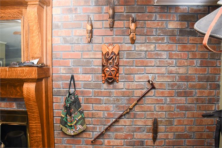 Carved African Masks and More