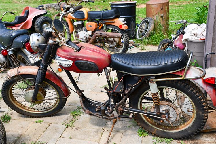 Vintage 1968 Triumph Trophy 250 Motorcycle