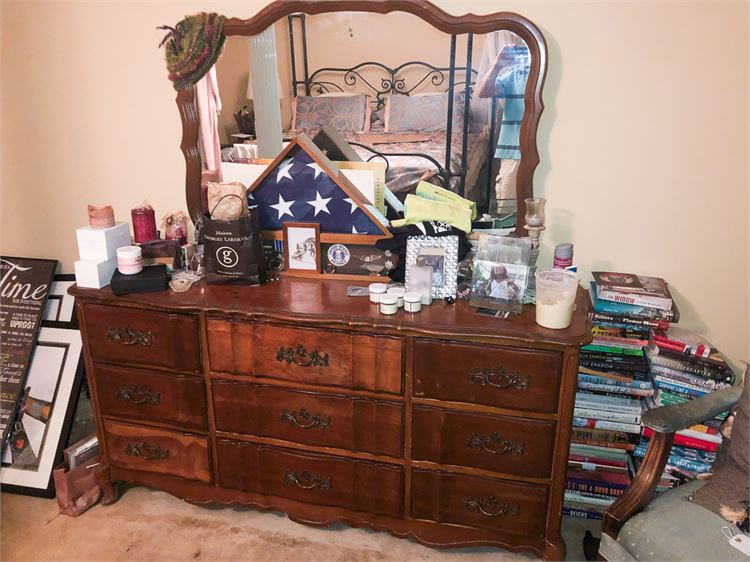 Antique Dresser With Mirror