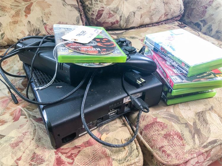 XBOX 360 With Controller and Games