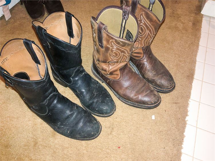 Two (2) Pairs of Cowboy Boots