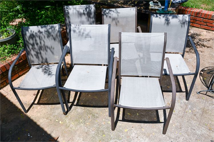 Group Lot Of Six (6) Outdoor Chairs