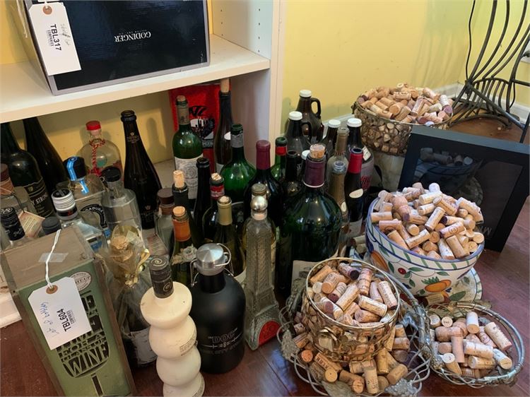 Collection Of Wine Bottles and Corks