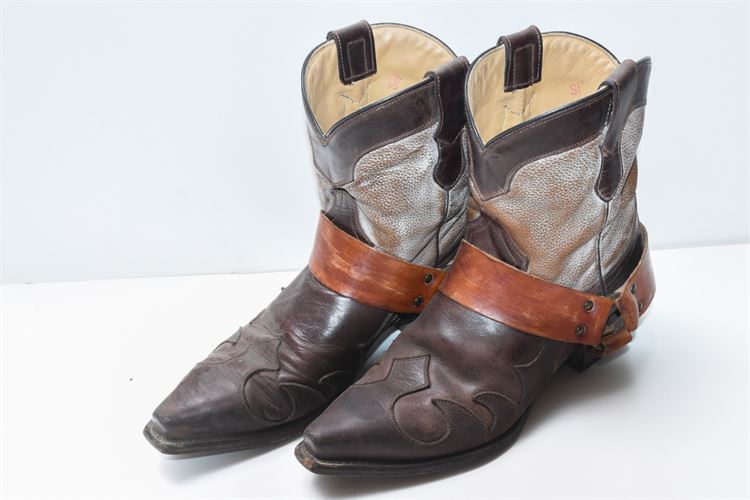 Pair of Stetson Leather Cowboy Boots