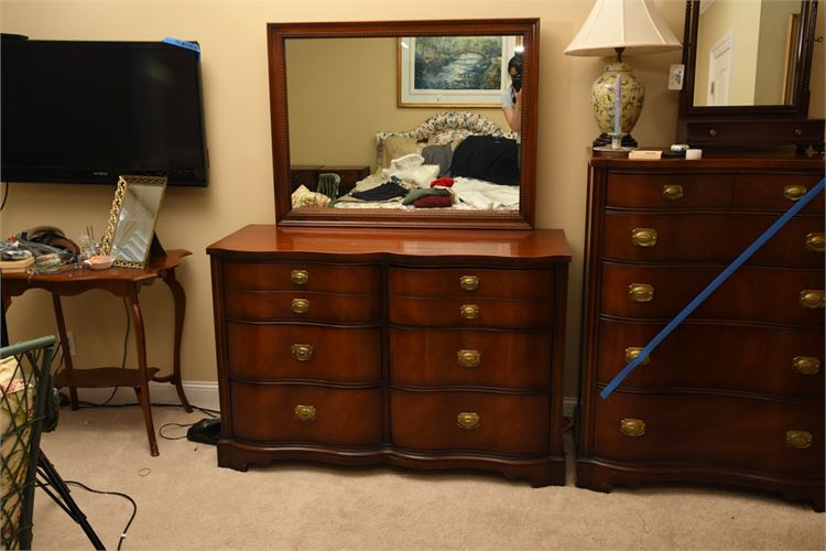 Drexel Federal Style Dresser with Mirror