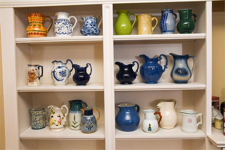 Collection of Pottery Pitchers