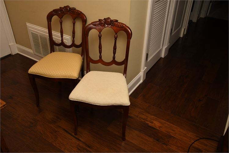 Two (2) Carved Side Chairs