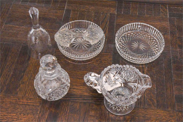 Group Lot of Cut Glass Articles