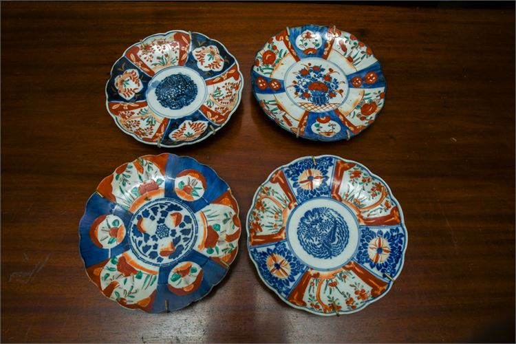 Lot of Four (4) Antique Imari Plates