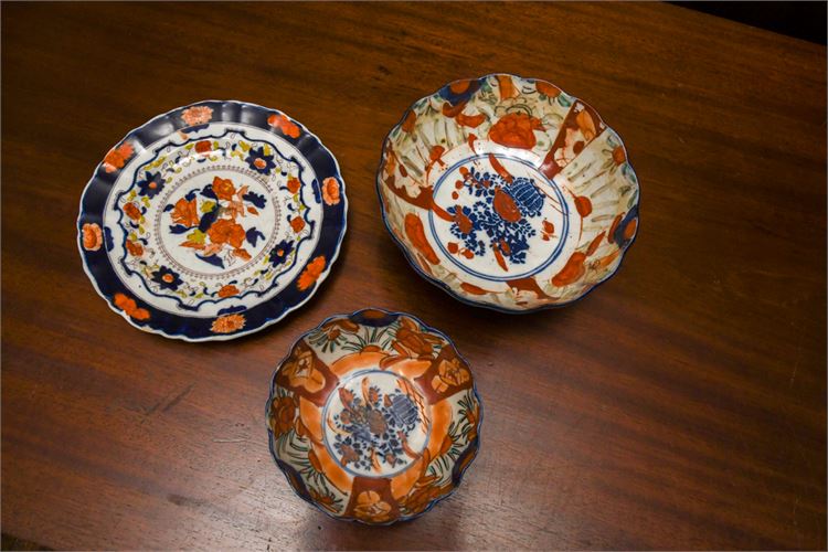 Group Lot of Three (3) Antique Imari Items