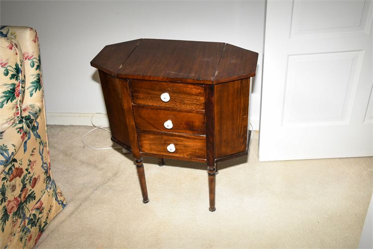 Antique Mahogany Sewing Stand