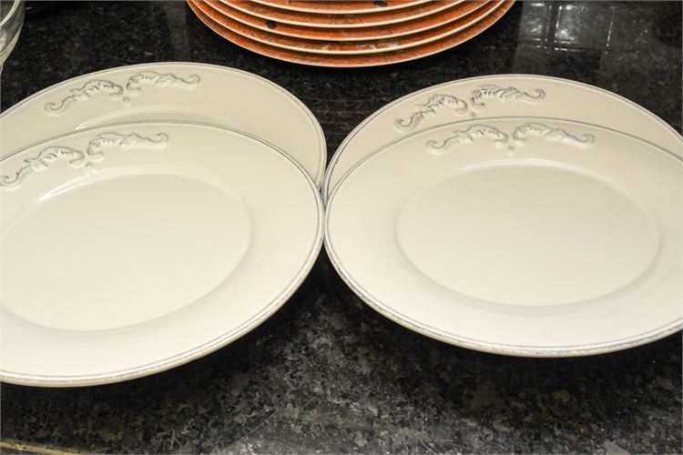 Set of Four (4) Earthenware Platters