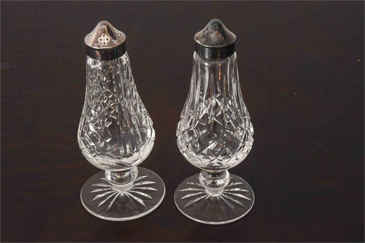 Pair of Waterford Cut Glass S&P Shakers