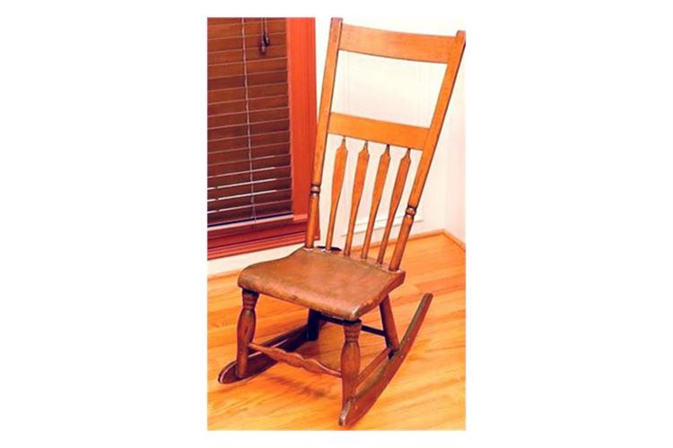 Antique Shaker Armless Rocker