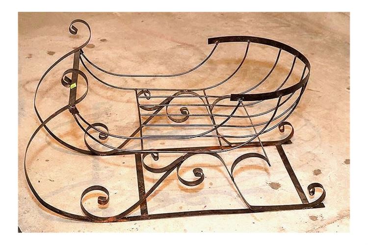 Metal Decor Christmas Sleigh