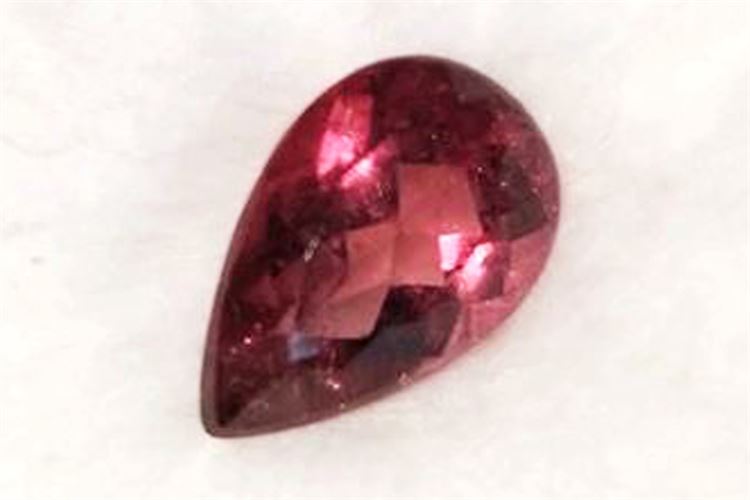 3.1ct Pear Cut Rubellite Tourmaline