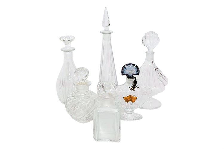 Six (6) Baccarat Perfume Bottles