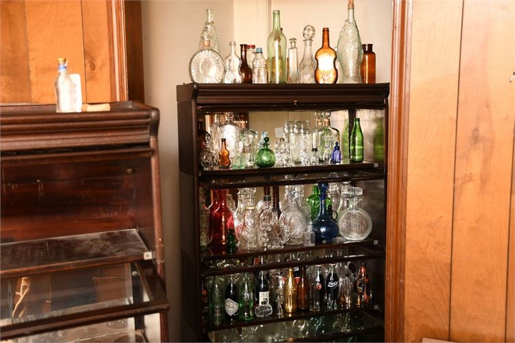 Large  Lot Of Vintage Glass Bottles and Vessels