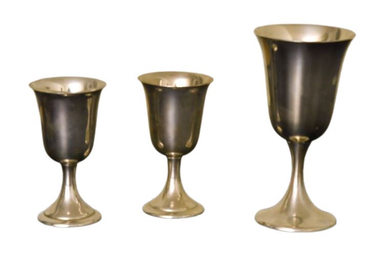 Three (3) Gorham Sterling Silver Goblets