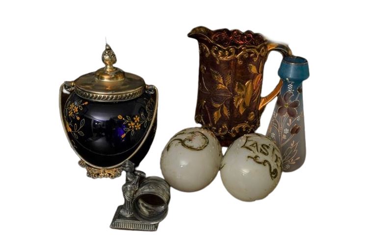 Group Victorian Era Glassware