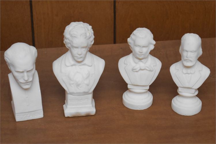 Four (4) Miniature Busts