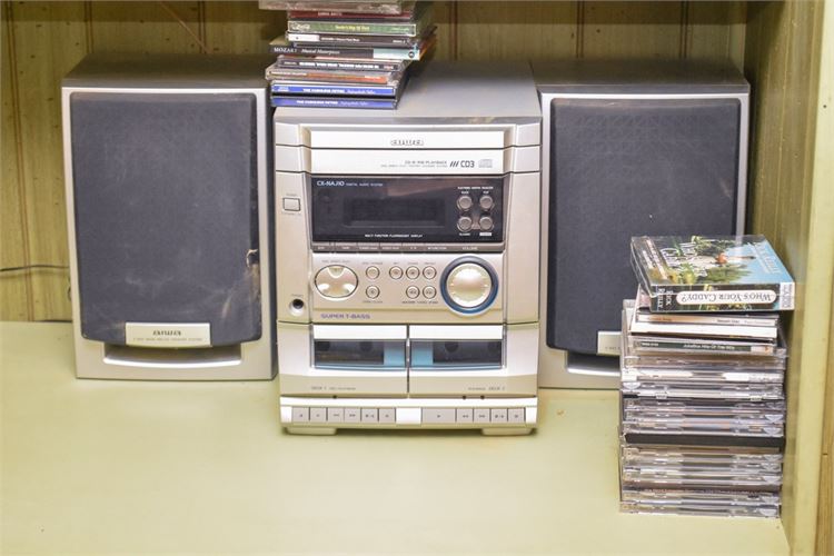 Aiwa CD Player With CDs