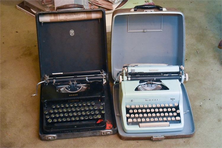 Two (2) Vintage Type Writers