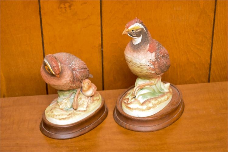 Two (2) Andrea Ceramic  Bird Figurines