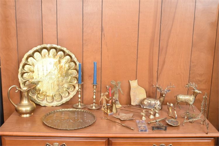 Group Lot Of Brass Items