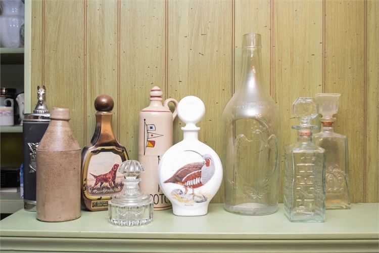 Nine (9) Vintage Bottles