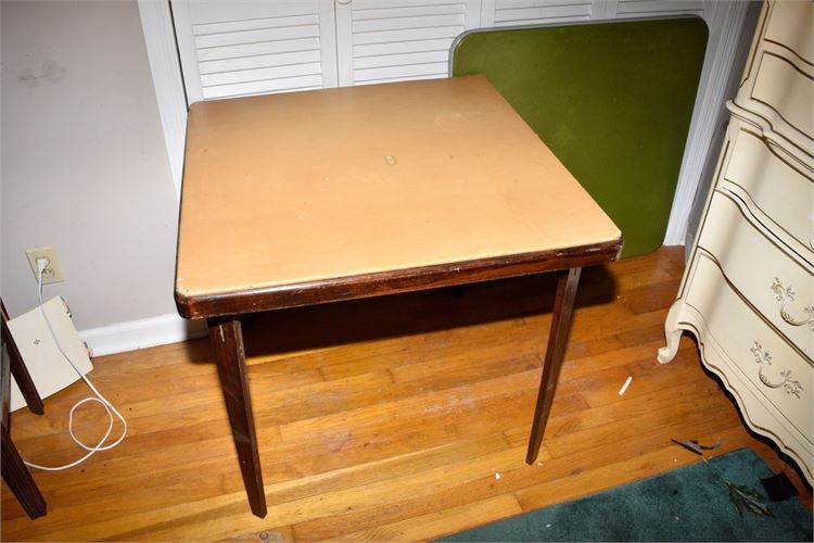 Vintage Wooden Folding Table
