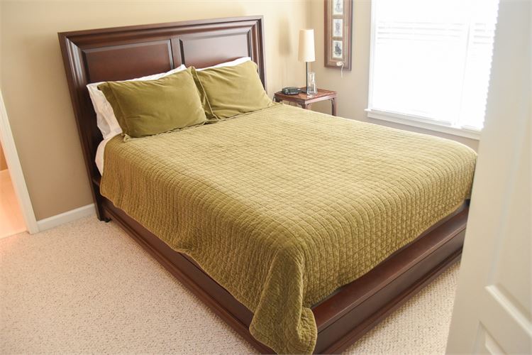 Full Size Bed with Bedding