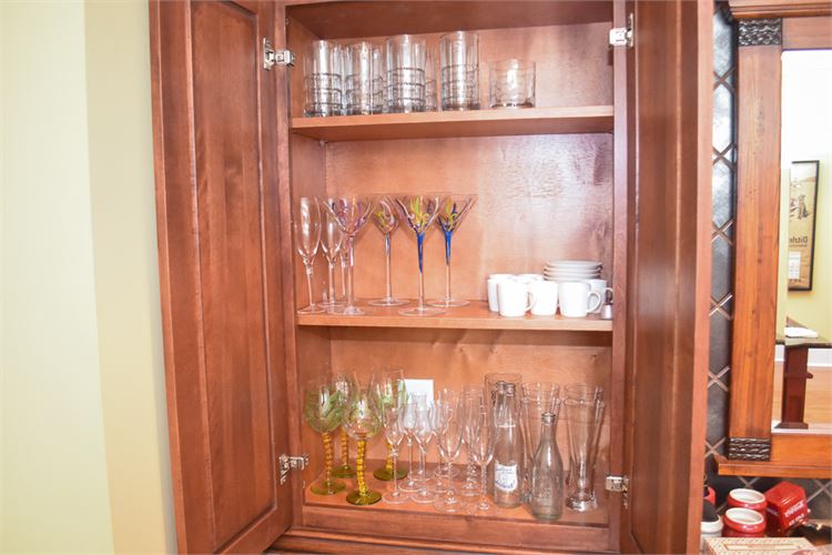 Group Lot Of Bar Glassware