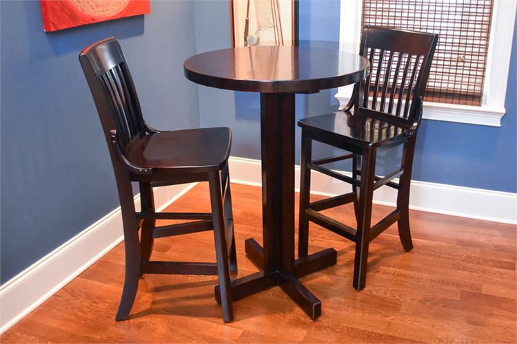 Table and Two (2) Stools