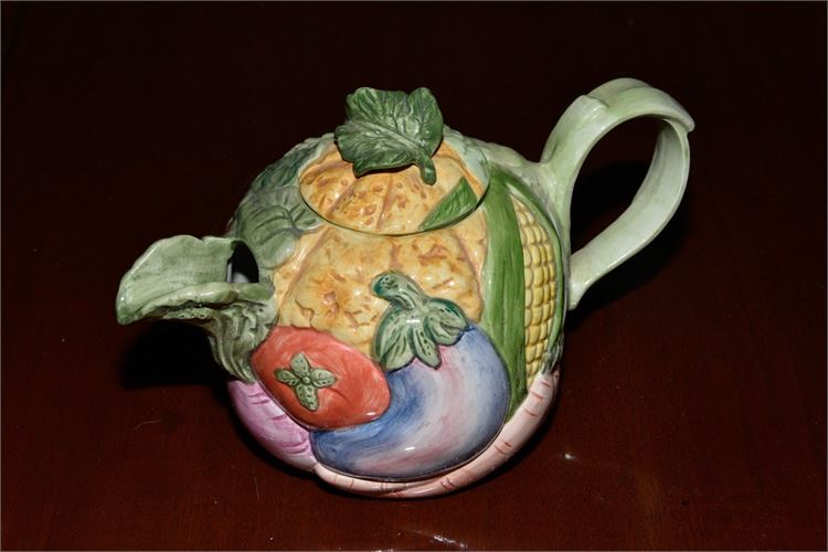 Vintage Fitz & Floyd Vegetable Garden Teapot
