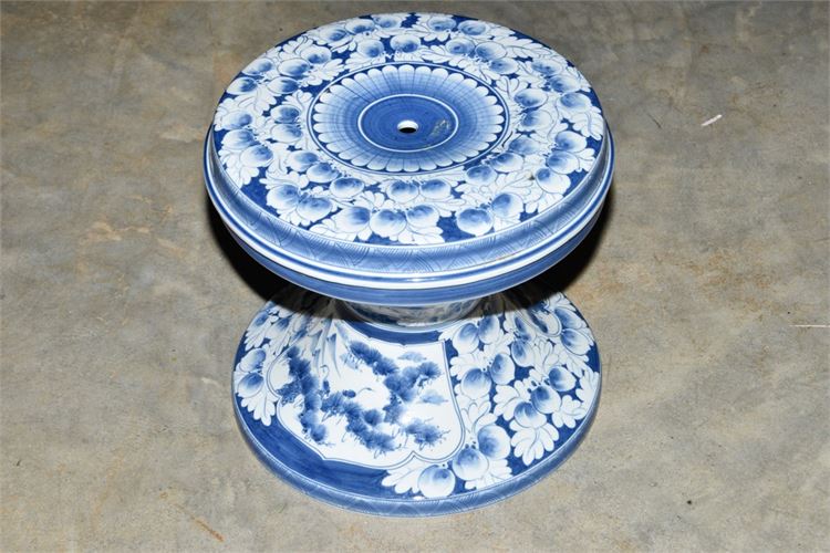 Blue and White Porcelain Stand