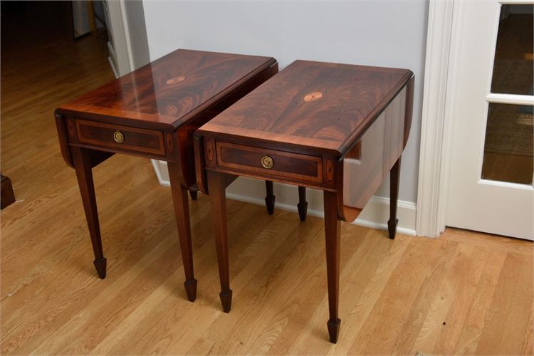 Pair Of Drop Leaf Tables By Hekman