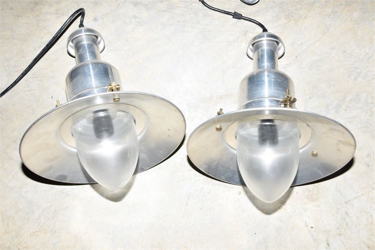 Two (2) Industrial Pendant Lights
